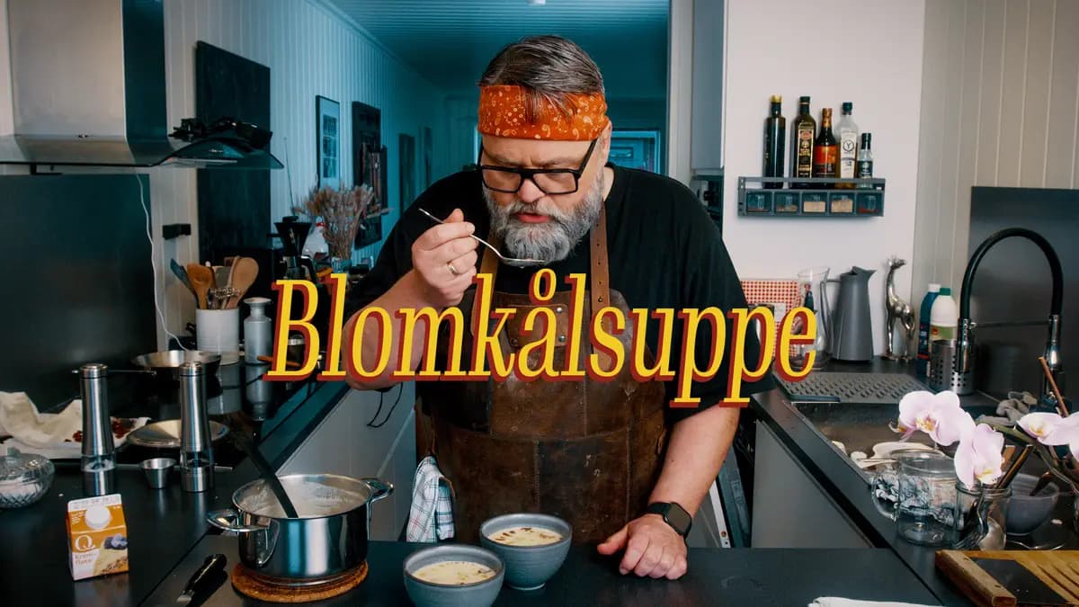 Blomkålsuppe med sprøstekt bacon