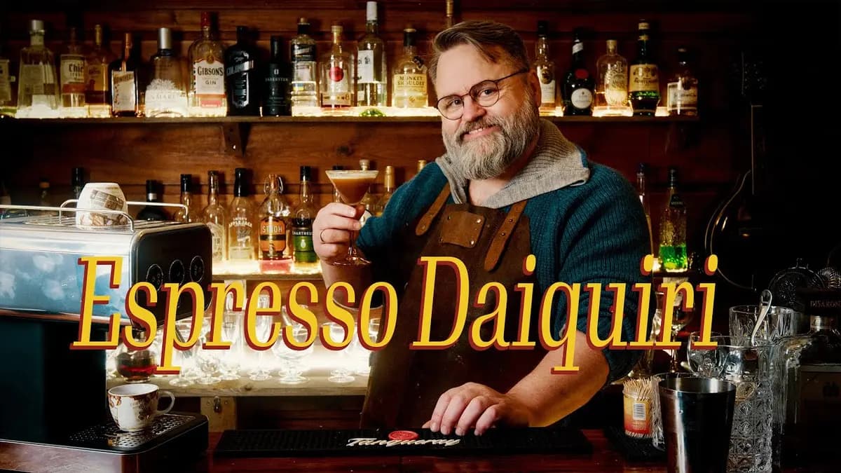Espresso Daiquiri -kaffemusikk i et glass