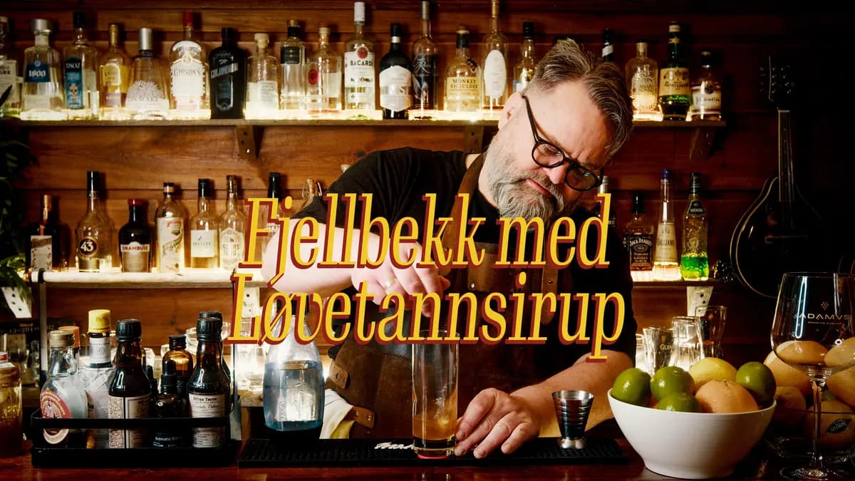Fjellbekk – Norsk cocktail med løvetannsirup og akevitt