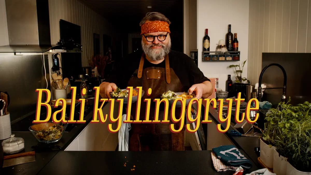 Hjemmelaget Bali Kyllinggryte med Ananas og Eple