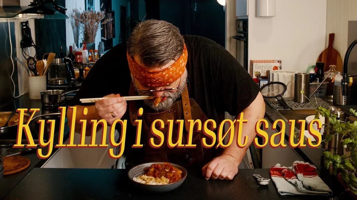 Kylling i sursøt saus med ris -enkel og smakfull middag