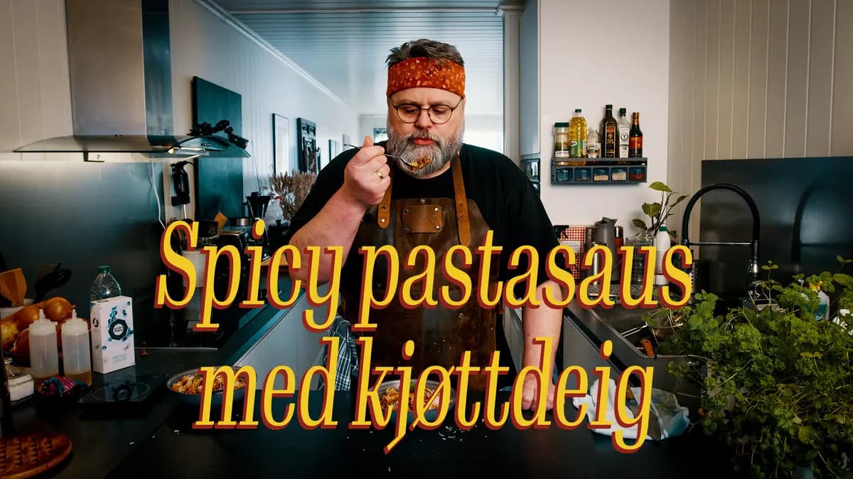 Spicy pastasaus med kjøttdeig