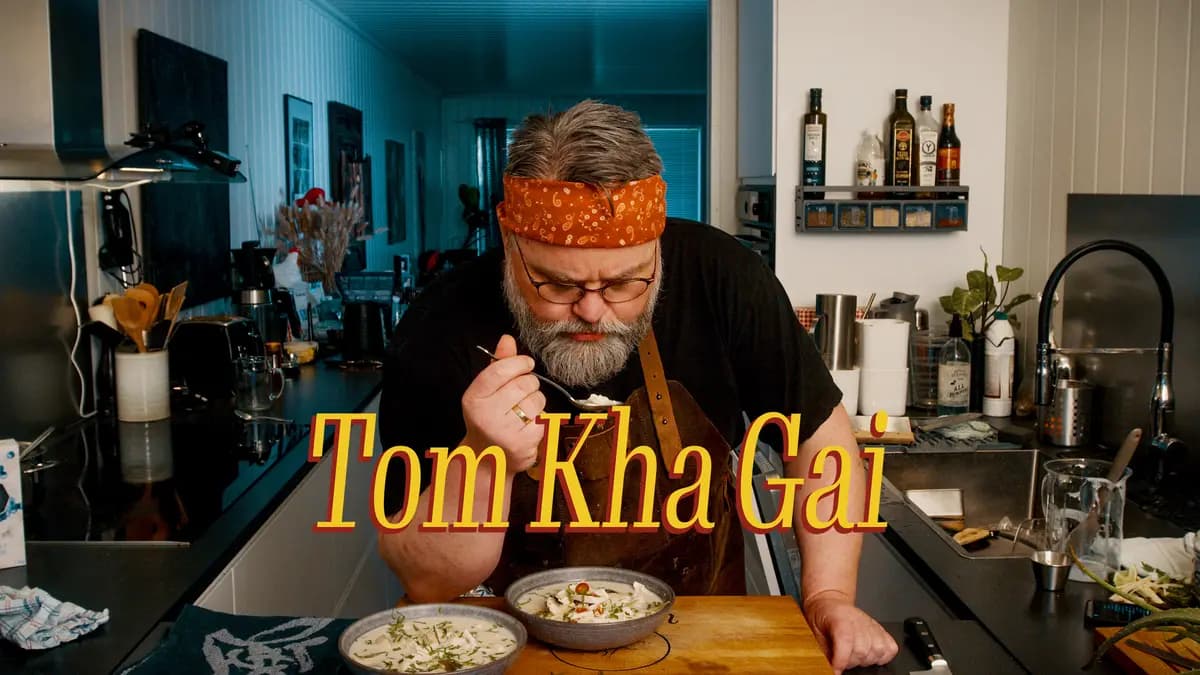 Tom Kha Gai thai suppe med kokosmelk! Rask og smakfull middag